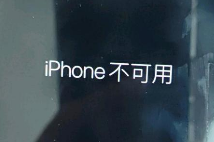 章丘苹果服务网点分享锁屏界面显示“iPhone 不可用”如何解决 