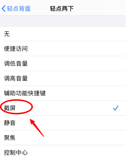 章丘苹果手机维修分享iPhone12如何启用双击截屏 